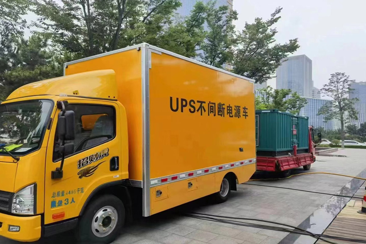 北辰发电机租赁施工现场