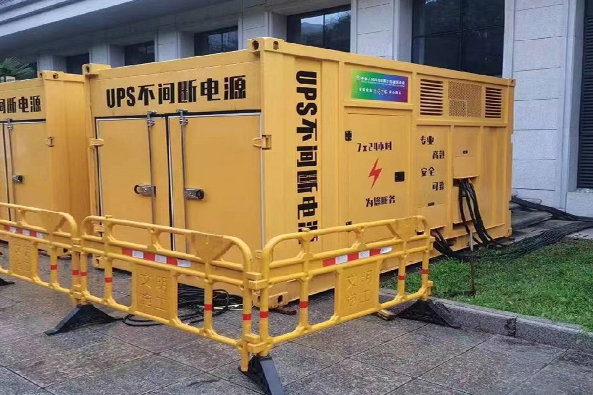 北辰发电机租赁施工现场
