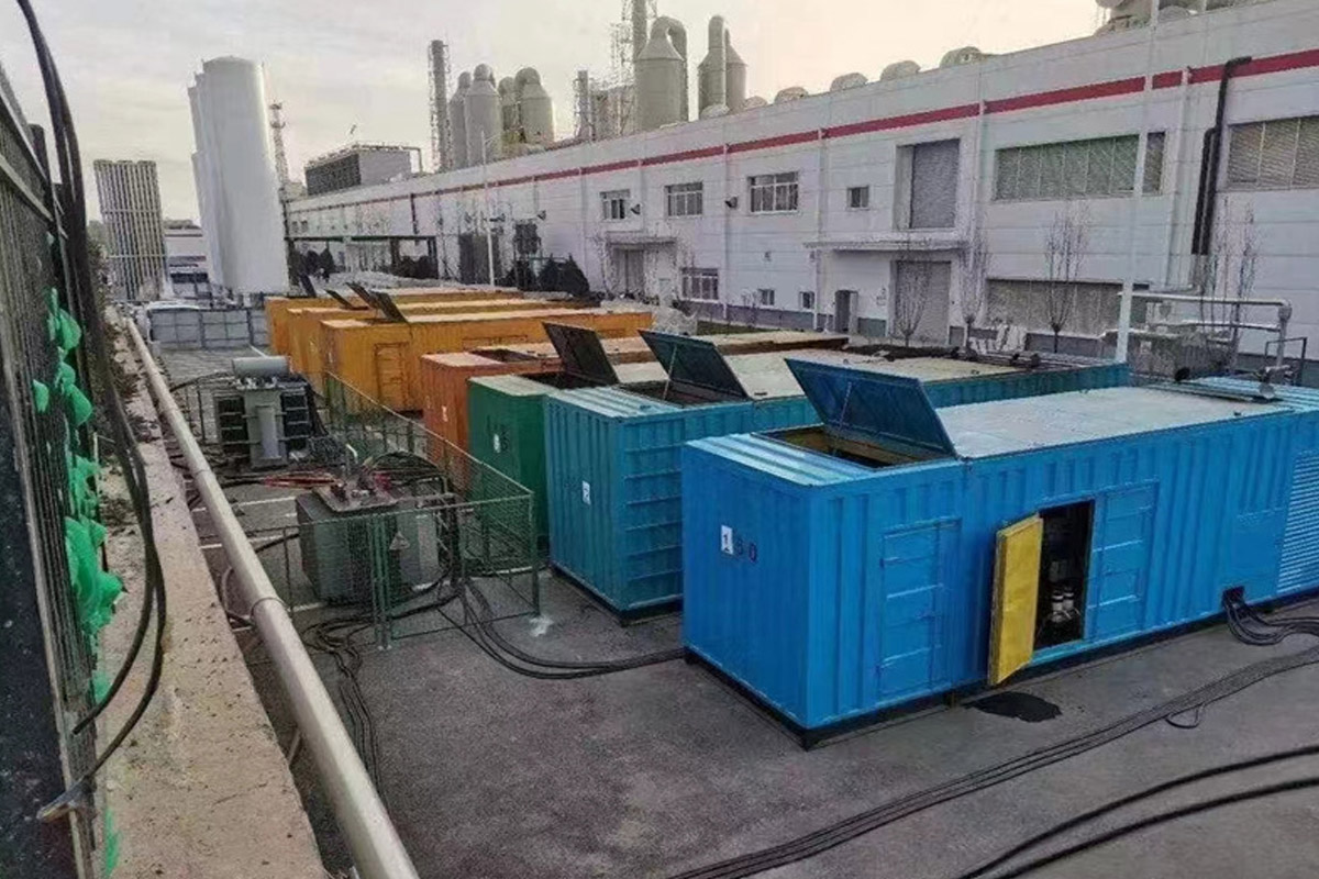 北辰发电机租赁施工现场